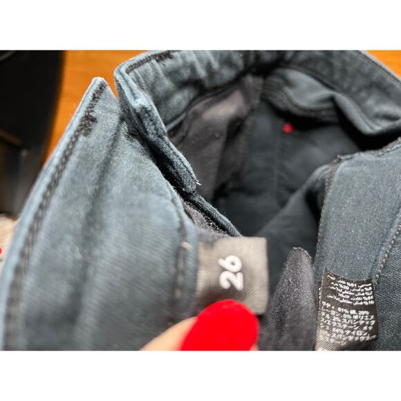 Spanx 5 pocket skinny jeans size‎ 26 Stretch Black - Picture 4 of 6